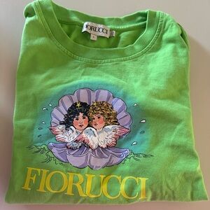 Fiorucci Green Shirt with Angel Print